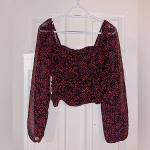 Dynamite Ruched Long Sleeve